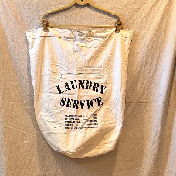 Fabric Backpack Laundry Hamper Bag - Picture 1 of 3